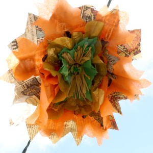Hand-made paper flower